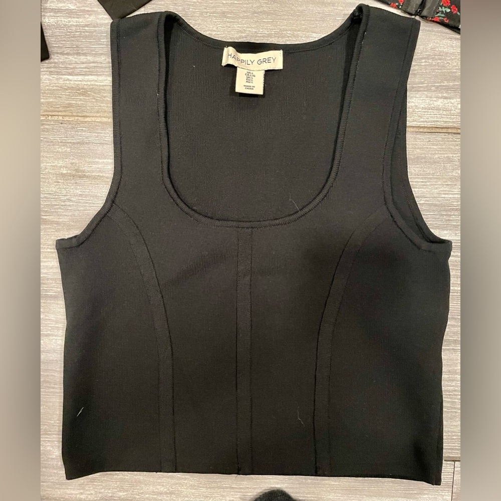 Cute Woman Crop Top - Black